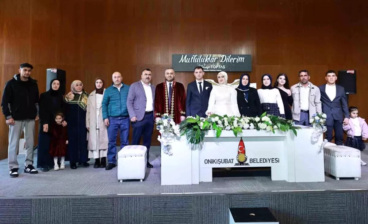 Kahramanmaraş’ta Sevgililer Günü’nde 25 Çift Nikahlandı